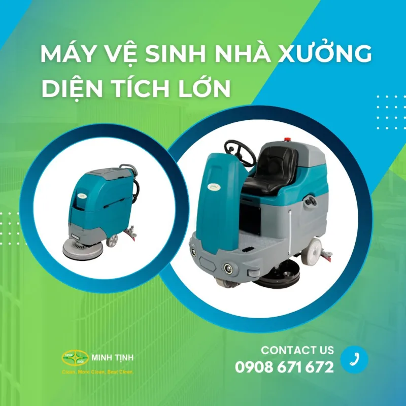 Máy vệ sinh nhà xưởng diện tích lớn